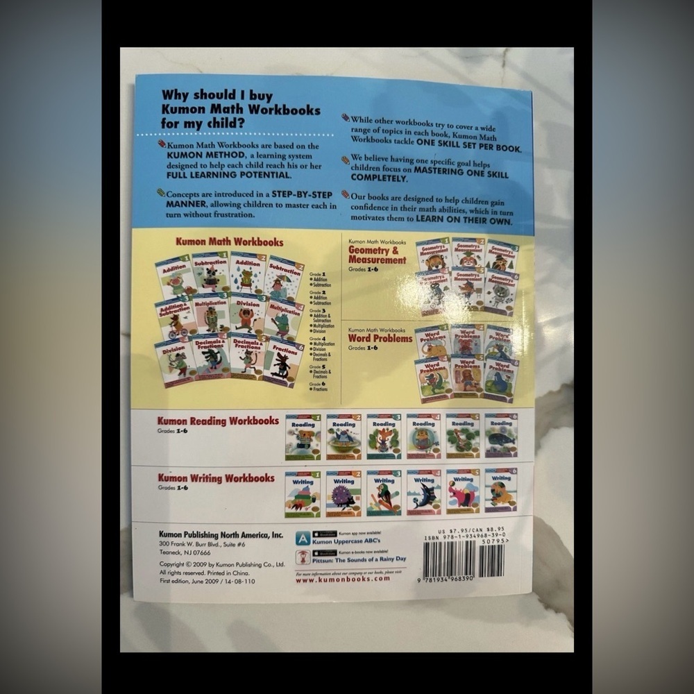Kumon Math Word Problems Elementary Grade 4 Workbook Paperback - NEW - Picture 2 of 4
